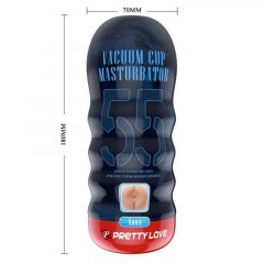   Pretty Love Vacuum Cup - ρεαλιστικός ανδρισμούμενος κόλος (φυσικό)