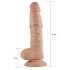 Lovetoy Real Extreme - δονητής με βεντούζα και όρχεις - 21cm (φυσικό) 