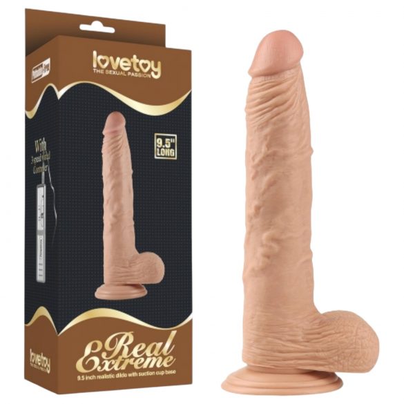 Lovetoy Real Extreme - δονητής με βεντούζα - 24 εκ.