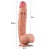 Lovetoy Nature Cock - δίστρωτο ρεαλιστικό ομοίωμα πέους - 30cm (φυσικό)