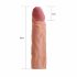 Lovetoy Pleasure X-tender - επεκτεινόμενο κάλυμμα πέους - 19cm (φυσικό λευκό) 