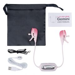  LOVENSE Gemini - έξυπνος δονητικός σφιγκτήρας θηλών (ροζ)