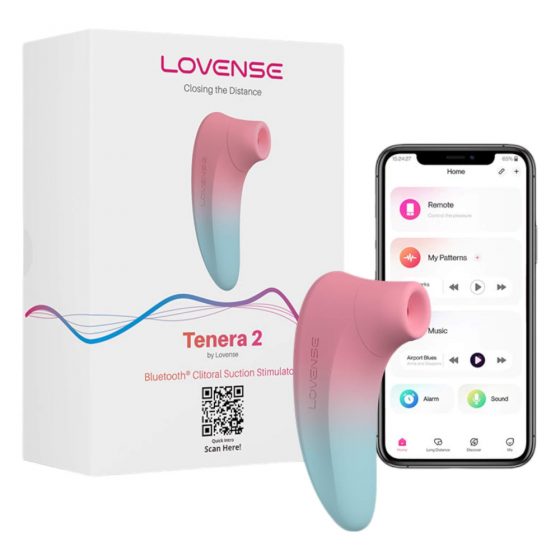 LOVENSE Tenera 2 - έξυπνος αδιάβροχος αεροκυμάτων διεγέρτης κλειτορίδας (μπλε-ροζ)