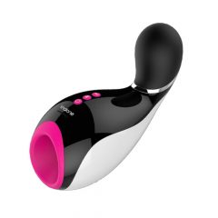   Nalone Oxxy - έξυπνα δονητικά χείλη απολαύσεων (μαύρο-ροζ-λευκό)