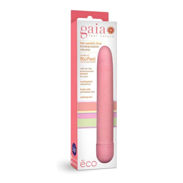 Gaia Eco L - περιβαλλοντικά φιλικός δονητής ράβδου (ροζ) - μεγάλος 