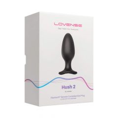   LOVENSE Hush 2 L - επαναφορτιζόμενος μικρός πρωκτικός δονητής (57mm) - μαύρο
