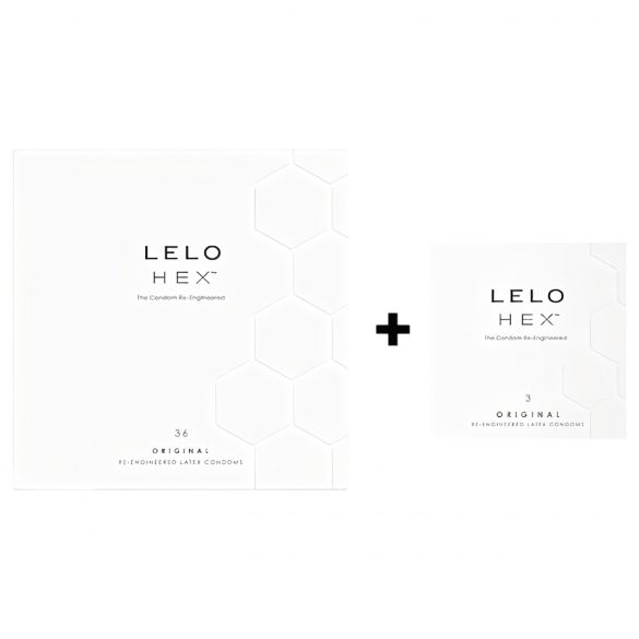 LELO Hex Original - πολυτελές πακέτο προφυλακτικών (36+3 τεμάχια) 