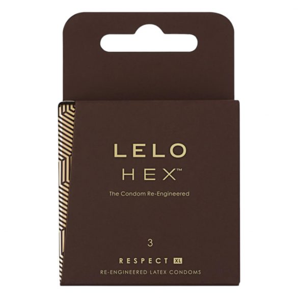 LELO Hex Respect XL - πολυτελή προφυλακτικά (3 τεμάχια) 