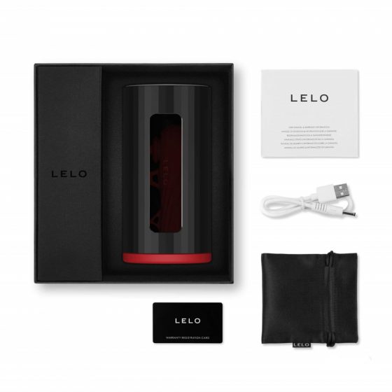 LELO F1s V2 - διαδραστικό αυνανιστήρι (μαύρο-κόκκινο)