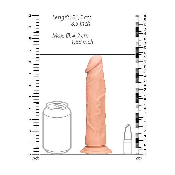 ΡεαλΡοκ Ομοίωμα 23 - ρεαλιστικό δονητής (23cm) - φυσικό