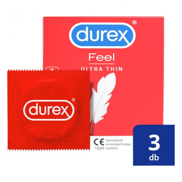 Durex Αίσθηση Υπέρ Λεπτό - υπέρ ρεαλιστικό προφυλακτικό (3 τεμ) 