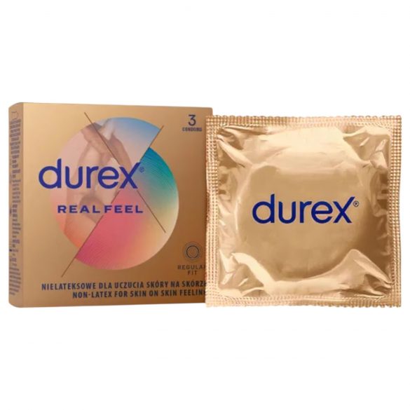 Durex Real Feel - Λατέξ-free προφυλακτικό (3 τεμ.)