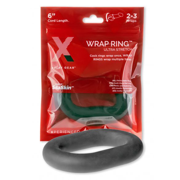 Perfect Fit Ultra Wrap 6 - παχύ δακτύλιος πέους - μαύρο (15cm) 