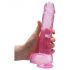 REALROCK - διάφανο ρεαλιστικό dildo - ροζ (22cm)