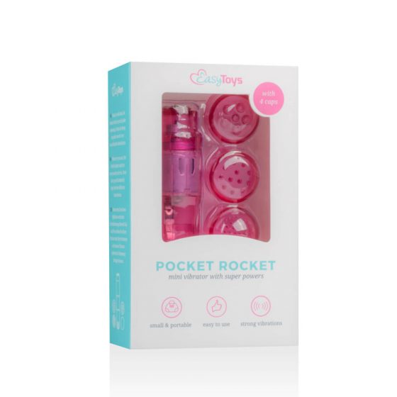 Εύκολα Παιχνίδια Pocket Rocket - σετ δονητών - ροζ (5 κομμάτια)