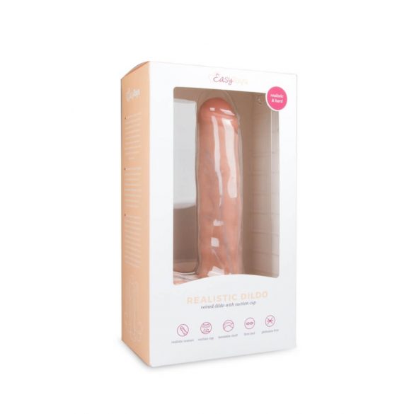 Easytoys - δονητής με βεντούζα και όρχεις (29,5cm) - φυσικό 