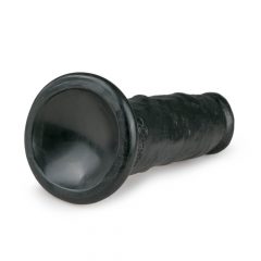   Easytoys - ρεαλιστικό δονητή με βεντούζα (15,5cm) - μαύρο