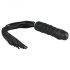 Easytoys Flogger - μαστίγιο και σιλικόνη δονητής σε ένα (μαύρο) 