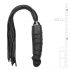 Easytoys Flogger - μαστίγιο και σιλικόνη δονητής σε ένα (μαύρο) 