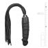 Easytoys Flogger - μαστίγιο και σιλικόνη δονητής σε ένα (μαύρο) 