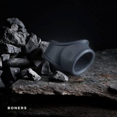   Boners Κοκκσλίνγκ - δαχτυλίδι πέους και δαχτυλίδι έκτασης όρχεων (γκρι)