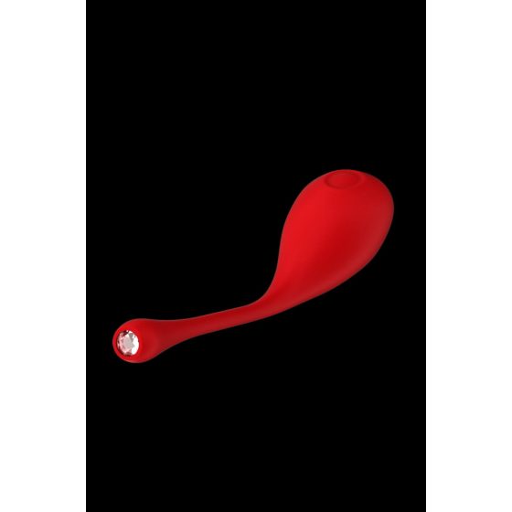 Κόκκινη Επανάσταση Metis - επαναφορτιζόμενο, αδιάβροχο δονητικό αυγό (κόκκινο)