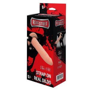 RealStuff Strap-On - στενός, προσδέσιμος δονητής (φυσικός)