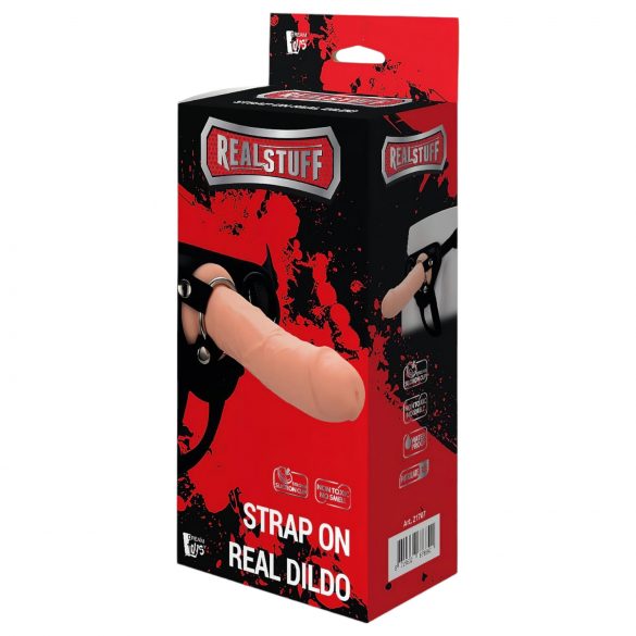 RealStuff Strap-On - Ρεαλιστικό και ρυθμιζόμενο ερωτικό βοήθημα (φυσικό)