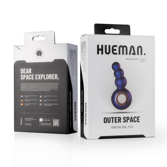 Hueman Outer Space - επαναφορτιζόμενος αναλυτικός δονητής με πέρλες (μωβ)