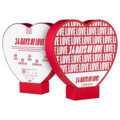   LoveBoxxx 14 Ημέρες Αγάπης - αισθησιακό δονητικό σετ για ζευγάρια (κόκκινο)
