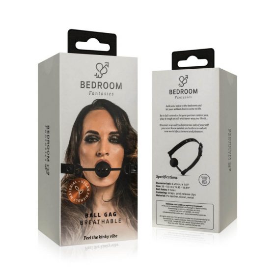 Bedroom Fantasies - Μπαλάκι στόματος με οπές αναπνοής (μαύρο)