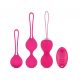 Easytoys LoveBalls - Σετ δονητικών γκέισα μπάλων - 3 τεμάχια (ροζ) 