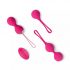 Easytoys LoveBalls - Σετ δονητικών γκέισα μπάλων - 3 τεμάχια (ροζ) 