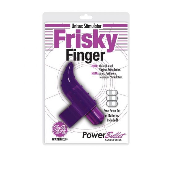 Frisky Finger - αδιάβροχος δακτυλοδότης δόνησης (μοβ)