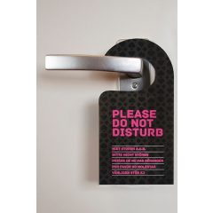   Σετ ζαριών για το σεξ με κρεμαστό πόρτας (μαύρο-ροζ)