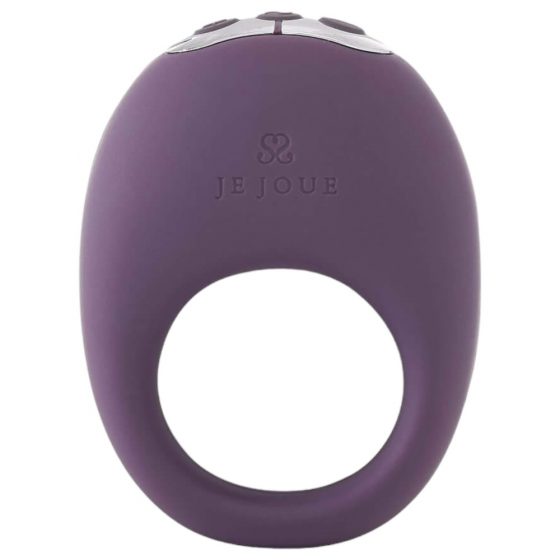 Je Joue Mio - επαναφορτιζόμενο, αδιάβροχο, δονητικό δαχτυλίδι πέους (μωβ)
