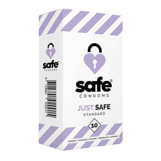 SAFE Just Safe - τυπικό, προφυλακτικό με άρωμα βανίλιας (10τμχ)