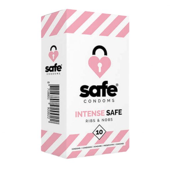 SAFE Έντονη Ασφάλεια - οδοντωτό-σημειακό προφυλακτικό (10τμχ)