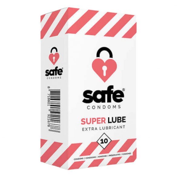 SAFE Σούπερ Λιπαντικό - έξτρα λιπαντικά προφυλακτικά (10τμχ)