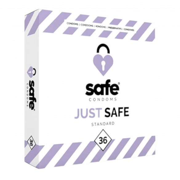 SAFE Just Safe - τυπικό προφυλακτικό με άρωμα βανίλιας (36τμχ) 