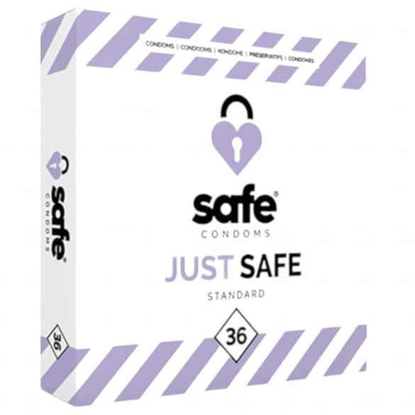 SAFE Just Safe - τυπικό προφυλακτικό με άρωμα βανίλιας (36τμχ) 