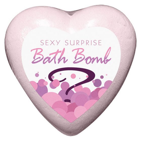 Καρδιά μπάνιο μπάλα με κρυφό δονητή (σαμπάνια-φράουλα)""