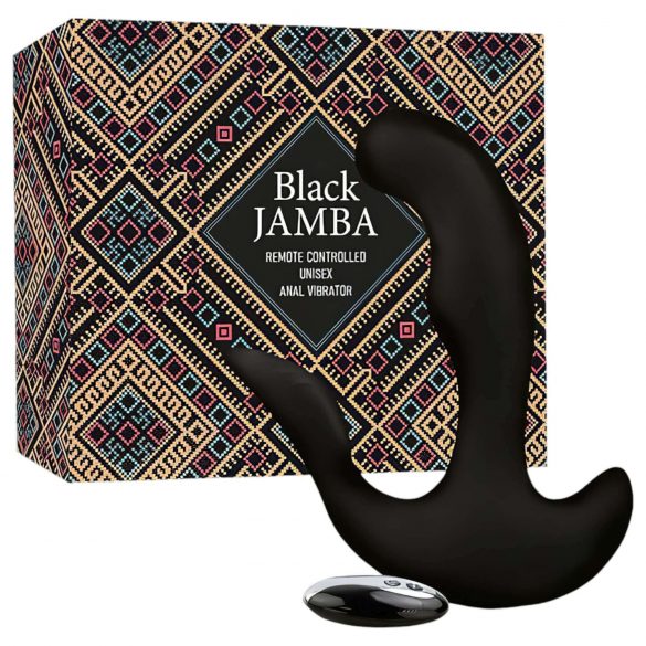 FEELZTOYS Black Jamba - Ραδιοφωνικός θερμαινόμενος πρωκτικός δονητής (μαύρο)