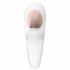 Satisfyer Pro 4 Ζευγάρια - επαναφορτιζόμενο ζευγαρωτικό δονητή με κυματισμούς αέρα (λευκό) 