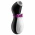 Satisfyer Penguin - επαναφορτιζόμενος, αδιάβροχος διεγέρτης κλειτορίδας (μαύρο-λευκό) 