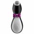 Satisfyer Penguin - επαναφορτιζόμενος, αδιάβροχος διεγέρτης κλειτορίδας (μαύρο-λευκό) 