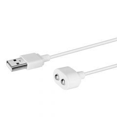   Satisfyer - μαγνητικό καλώδιο φόρτισης USB (λευκό)