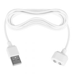   Satisfyer - μαγνητικό καλώδιο φόρτισης USB (λευκό)