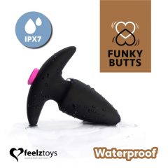   FEELZTOYS Funkybutts - επαναφορτιζόμενο, ασύρματο σετ δονητών πρωκτού - (μαύρο)