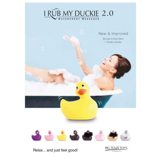My Duckie Paris 2.0 - παιχνιδιάρικη πάπια αδιάβροχο δονητή κλειτορίδας (ροζ)